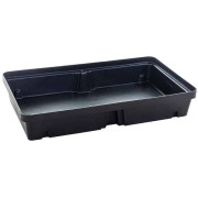 Bac de rétention pour bidons en polyéthylène sans caillebotis - Capacité 87 L