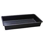 Bac de rétention pour produits chimiques en polyéthylène sans caillebotis - Capacité 65 L