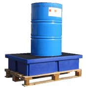 Bac de rétention sans caillebotis - 2 fûts 220 L