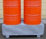 Bac de rétention acier galvanisé - 2 fûts 220 L