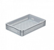 Bac Europe parois ajourées poignées fermées - 600 x 400 x 120 mm - Volume 21,4 L