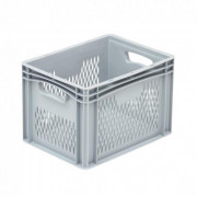 Bac Europe parois ajourées poignées ouvertes - 400 x 300 x 270 mm - Volume 24,6 L