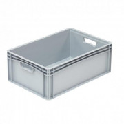 Bac Europe parois pleines poignées ouvertes - 600 x 400 x 220 mm - Volume 44,2 L