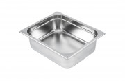 Bac gastronorme 1/2 inox - 4.7 à 10,8 L - H.65 mm à 150 mm