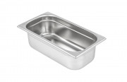 Bac gastronorme 1/3 inox - 2.9 à 6.8 L - P.65 à 150 mm