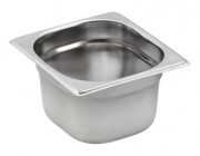 Bac de stockage gastronorme inox GN 1/6
