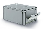 Bac plastique avec porte transparente