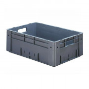Bac Euronorm en polypropylène - Fond et côtés pleins - Poignées ouvertes - Capacité : 39 à 81 L - L.600 x l.400 x H. de 210 à 420 mm - Coloris au choix