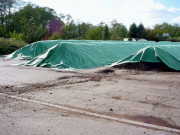 Bâche de protection de compost/andain anti-odeur - Poids : 500g/m² - Longueur jusqu'à 50 m - Largeur 6 m