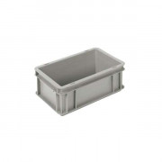 Bac gerbable plastique - Parois et fond fermés - Poignées fermées - 5 ou 7 L - 300x200 mm - Gris