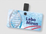 Badge d'identification professionnel en polyester