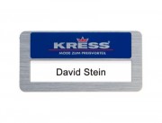 Badge pour professionnels en aluminium - Format : 60 x 30 mm