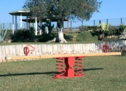 Balançoire à bascule 2 places avec 2 ressorts