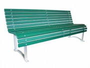 Banc avec structure en acier et lattes en bois 1900 mm