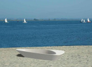 Banc béton original pour lieux publics