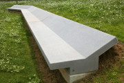 Banc béton pour trottoir