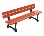 Banc public en bois - Longueur : 2000 mm - A sceller