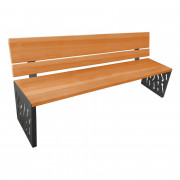 Banc de jardin contemporain