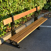 Banc de ville en fonte et bois