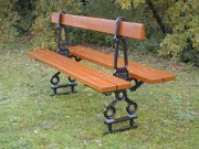 Banc dos à dos en bois