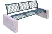 Banc en acier 1860 mm avec accoudoir