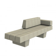 Banc en béton 3 assises