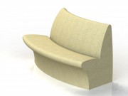 Banc en béton extérieur autostable