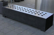 Banc en béton pour port