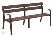 Banc extérieur - 5 lames en bois technique - L.1800 mm x H.830 mm