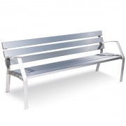 Banc jardin en aluminium 7 lames - L 1800 mm