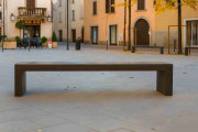 Banc public en béton contemporain - L.179/220 cm x l.46 cm x H.48 cm