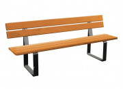 Banc public en bois - Longueur : 1800 ou 2000 mm
