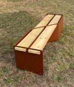 Banc de jardin lames en bois pin traité