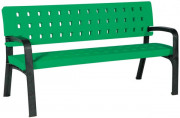Banc public plastique recyclable - L.1700 mm - H. assise 448 mm