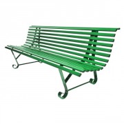 Banc urbain en acier avec assise en tubes - L. 1950 mm x l. 700 mm x H.740 mm