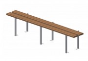 Banc de vestiaire renforcé