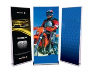 Bannière kakémono publicitaire déroulante