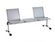 Banquette d'attente en acier