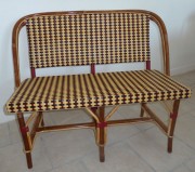 Banquette de bar rotin
