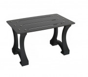 Banquette extérieure en acier - Ajouré – 1 place - L.700 x P.450 x H.420 mm - Coloris au choix