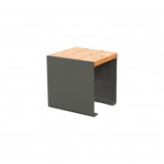 Banquette publique en acier - L.450 à 1800 mm