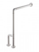 Barre d'appui aluminium angle droit sol et mur