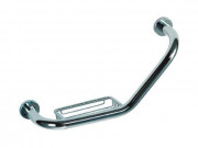 Barre d'appui coudée avec porte-savon