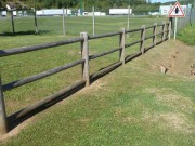 Barrière bois avec lisse à emboîter