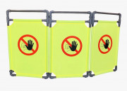 Barrière d'intervention 3 volets - Longueur : 1700 mm - Hauteur 1000 ou 1800 mm