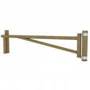 Barrière pivotante rondins - Passage : de 3 à 4.5 m