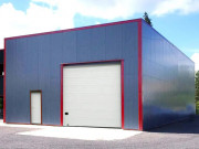 Bâtiment industriel métallique isolé avec acrotère 300m²