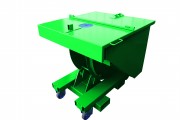 Benne auto-basculante pour chariot élévateur - Volume de 500 à 2500 L