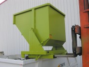 Benne auto-basculante pour chariot élévateur - Volume de 480 à 2500 L