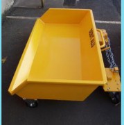 Benne auto basculante ultra basse - Volume de 125 à 1400 L - Charge jusqu'à 2000 kg